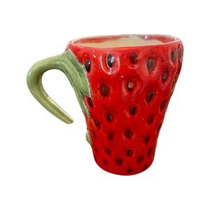 Super cute vintage strawberry mug